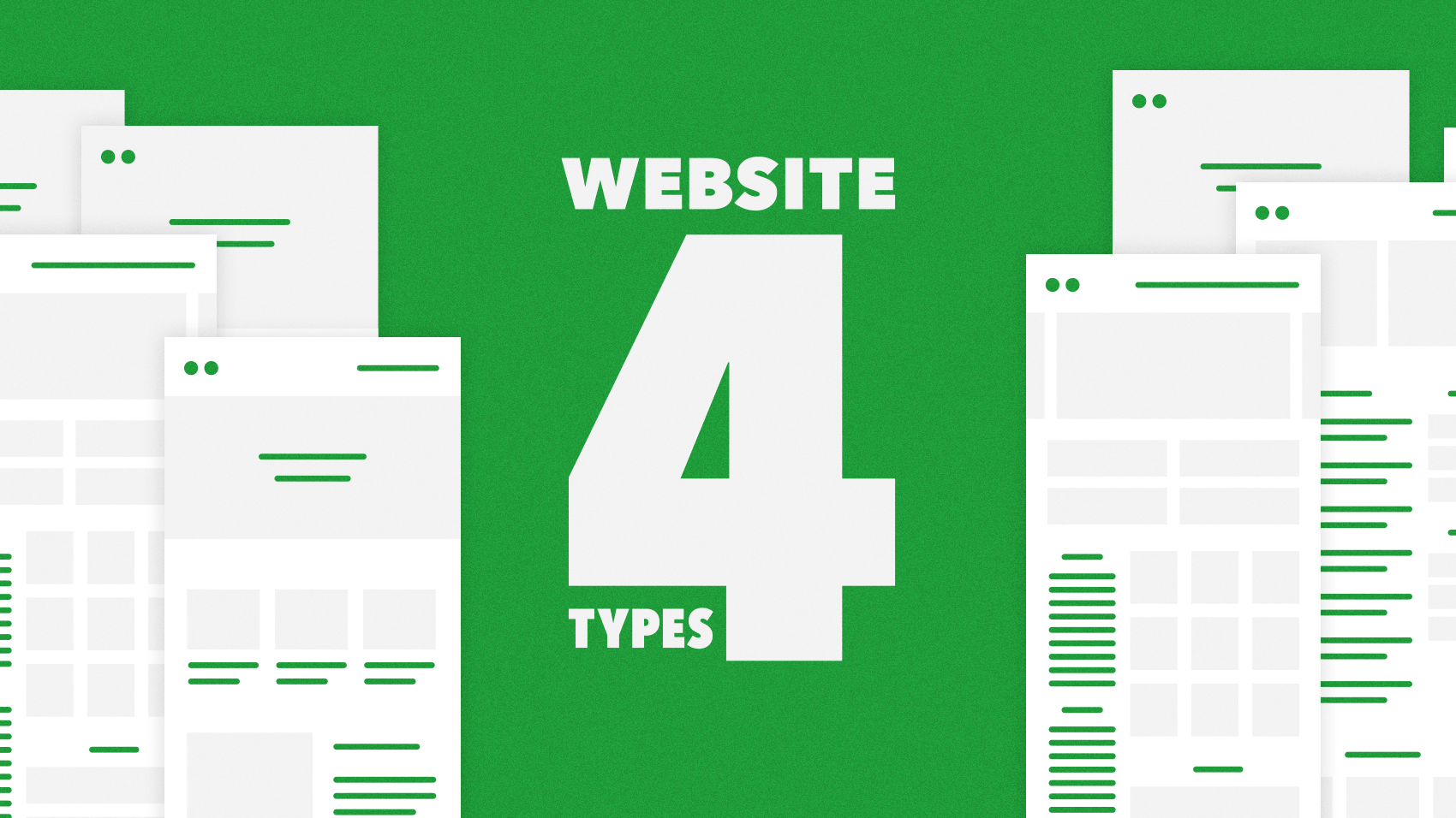 webサイトは4つのタイプに分かれる。各タイプの特徴とデザイン時に気をつけたいこと