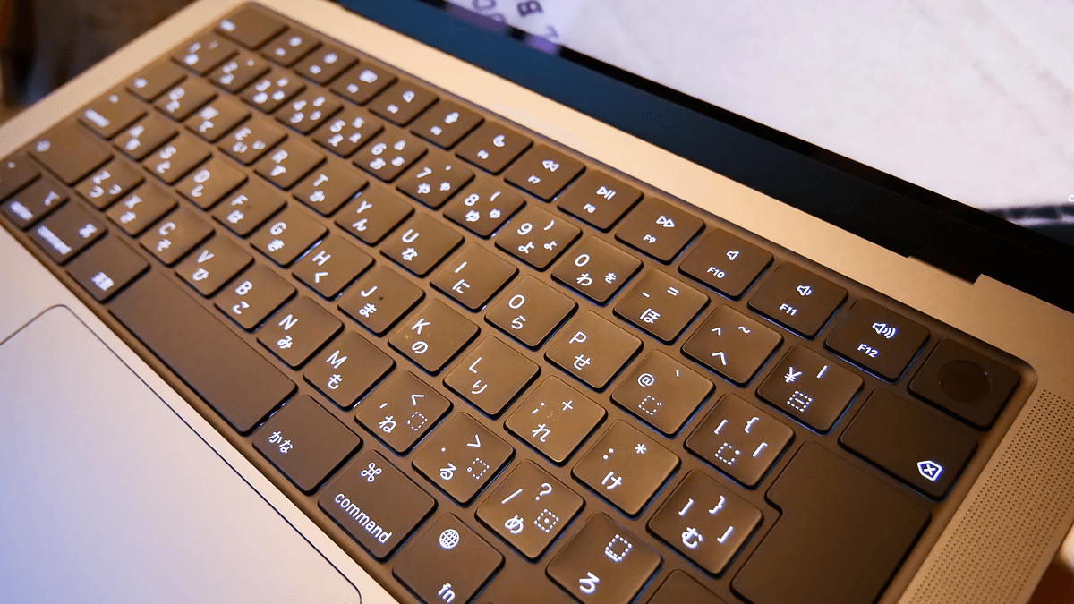 MacBook Pro2021のキーボード