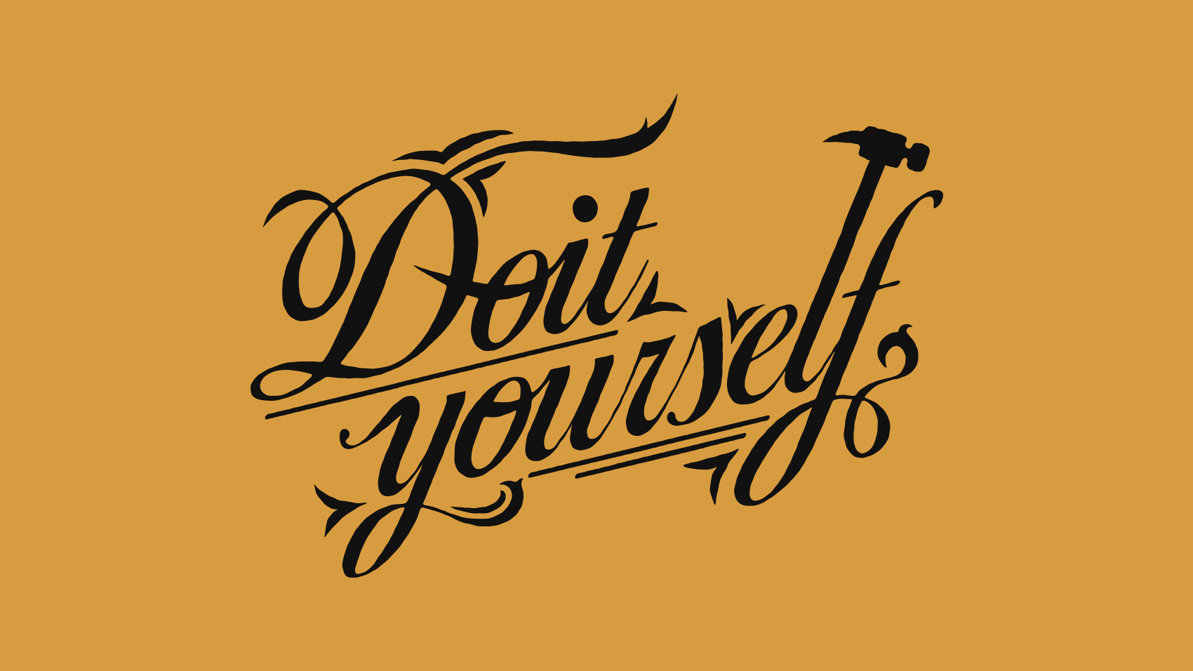 道具を交えながらつくる「Do It Yourself」のカリグラフィデザイン