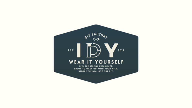 自社のアパレルブランド「IDY（アイディ）」のロゴデザイン