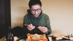 かにカニ日帰りエクスプレスで城崎・円山川にある「旅館ひだまり」へ