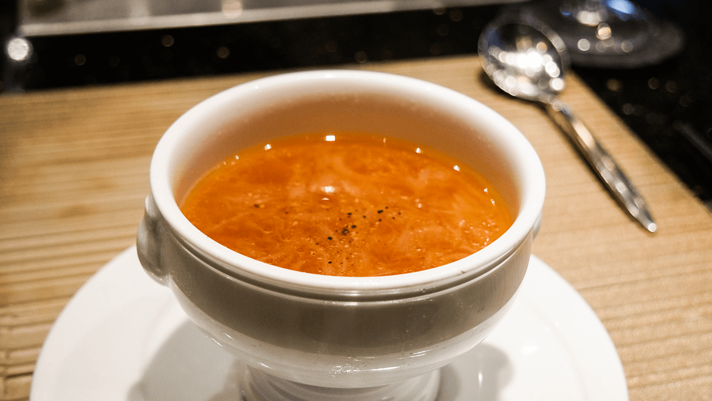 新玉ねぎのスープ