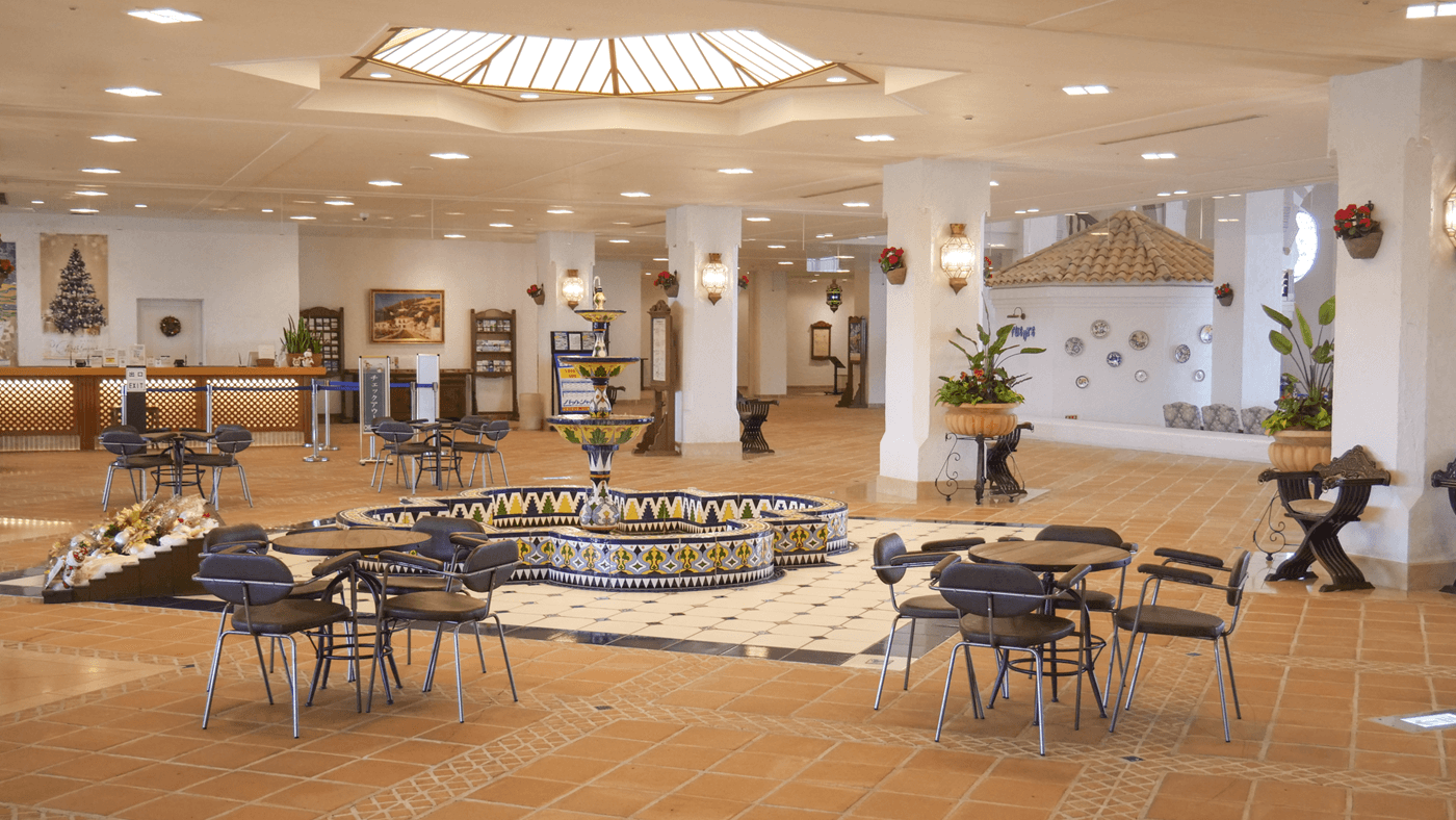 志摩スペイン村ホテルのロビー