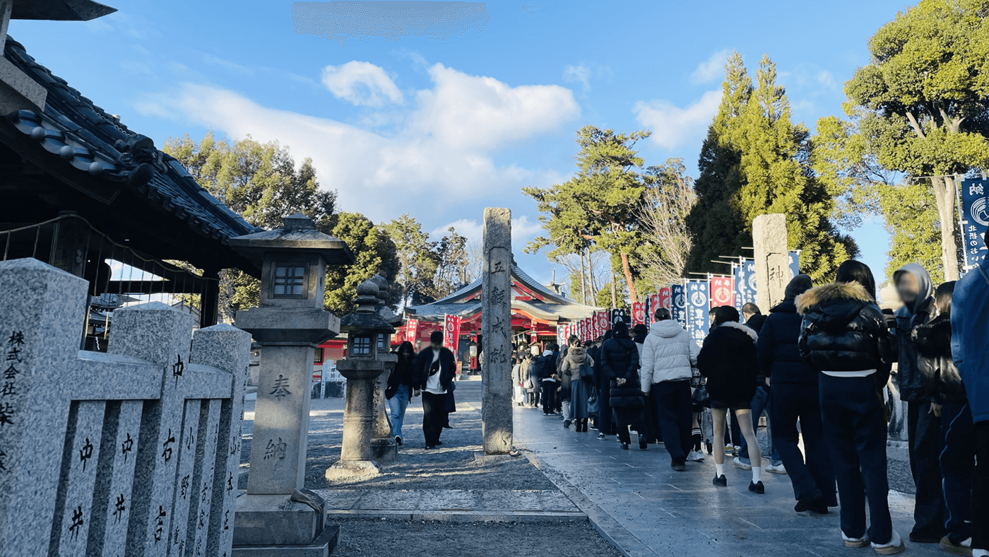 豊中稲荷神社の初詣の様子 その1