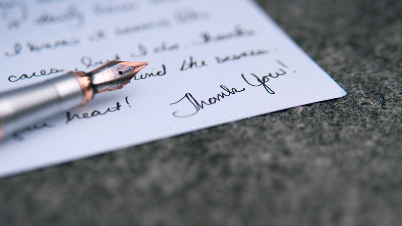 常に感謝の気持ちを持つ