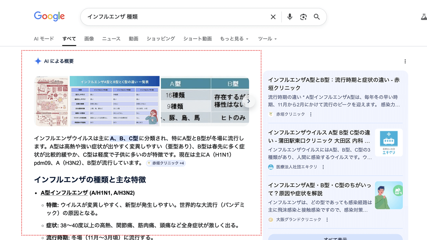 インフルエンザ 種類のキーワードの検索結果