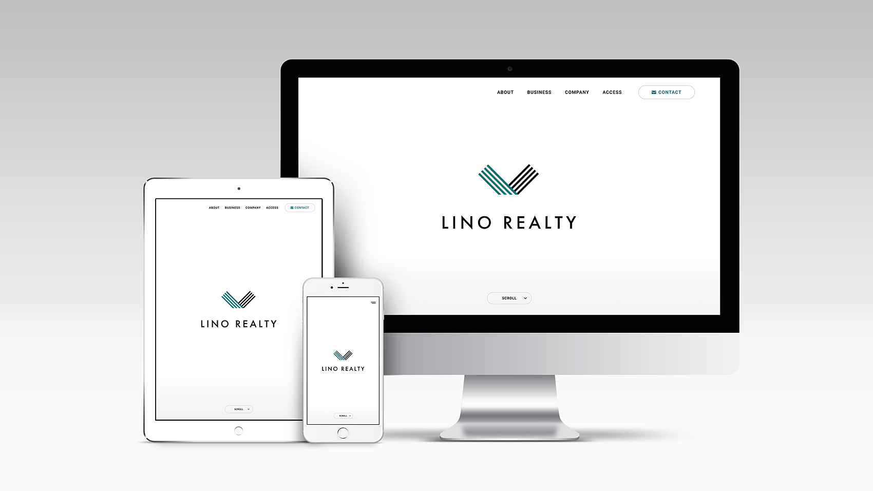 1枚のページに集約してシンプルに。Lino Realty株式会社のコーポレートサイトデザイン